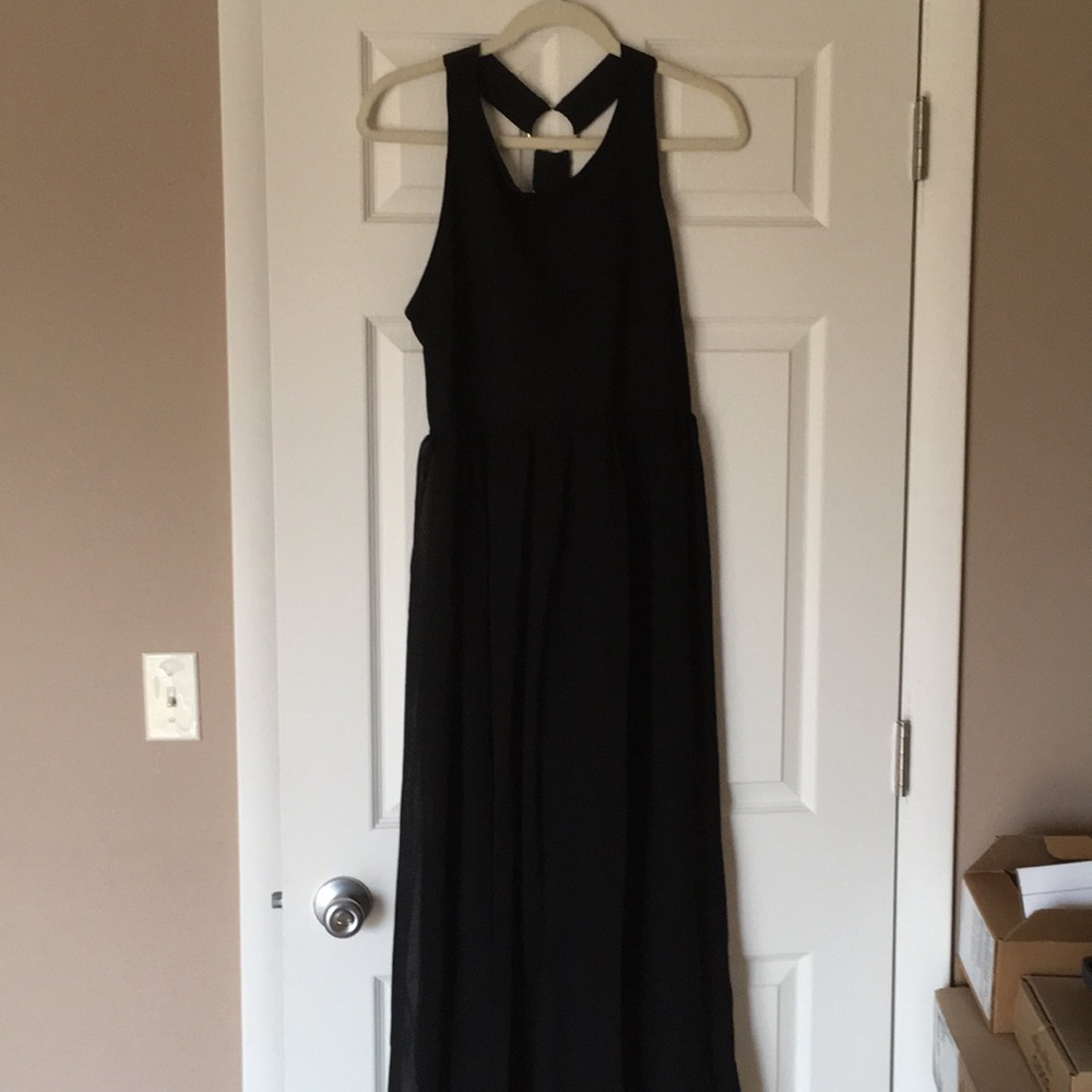 Forever 21 black sheer bottom dress.
